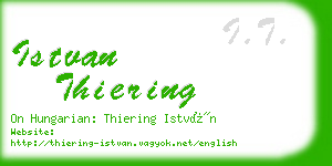 istvan thiering business card